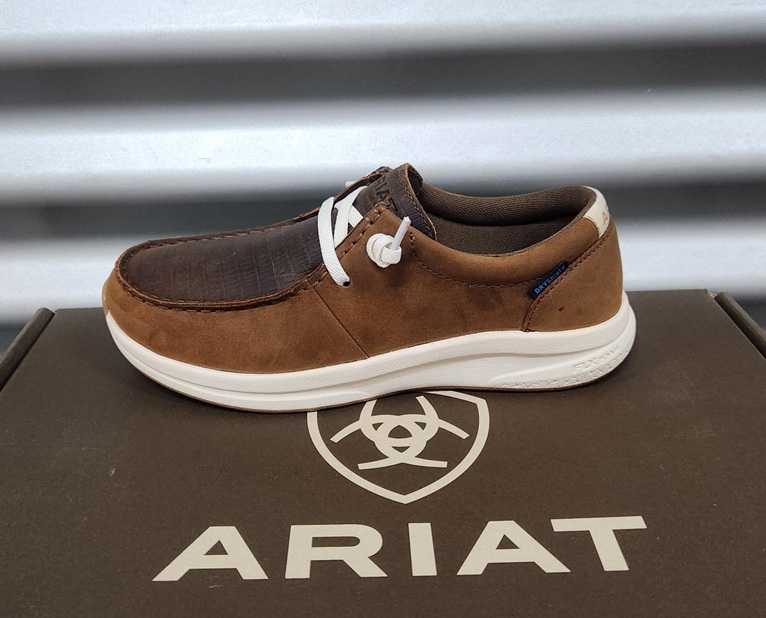 Ariat Ladies Buckeye H2O - Coffee Bean/Brown Lizard Emboss - Image 2