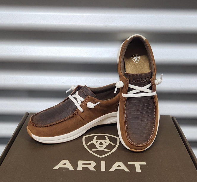 Ariat Ladies Buckeye H2O - Coffee Bean/Brown Lizard Emboss
