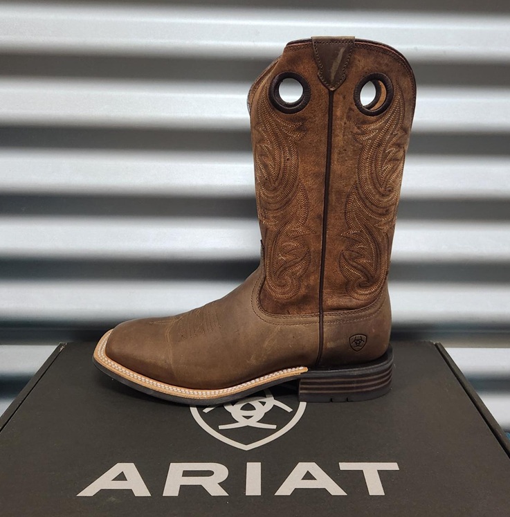 Ariat Mens Highland Toughstock Boot - Distressed Brown/Tack Room Brown