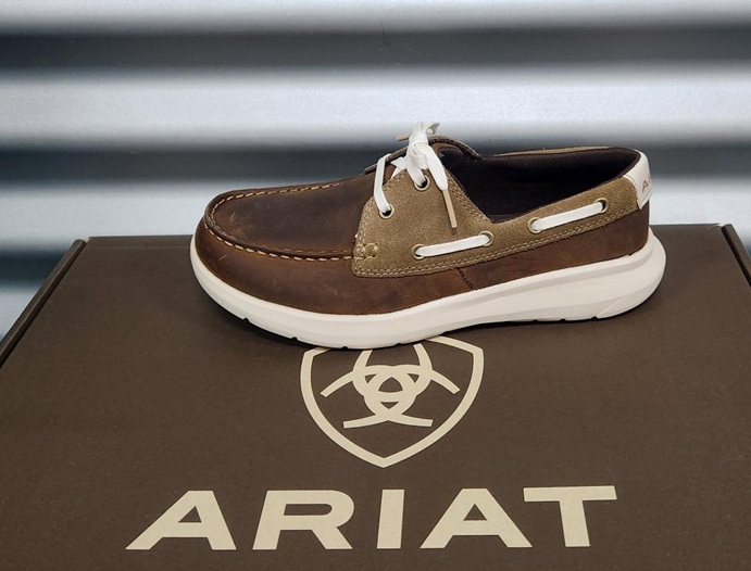 Ariat Ladies Hilo Shore Shoe - Brown Bomber - Image 2