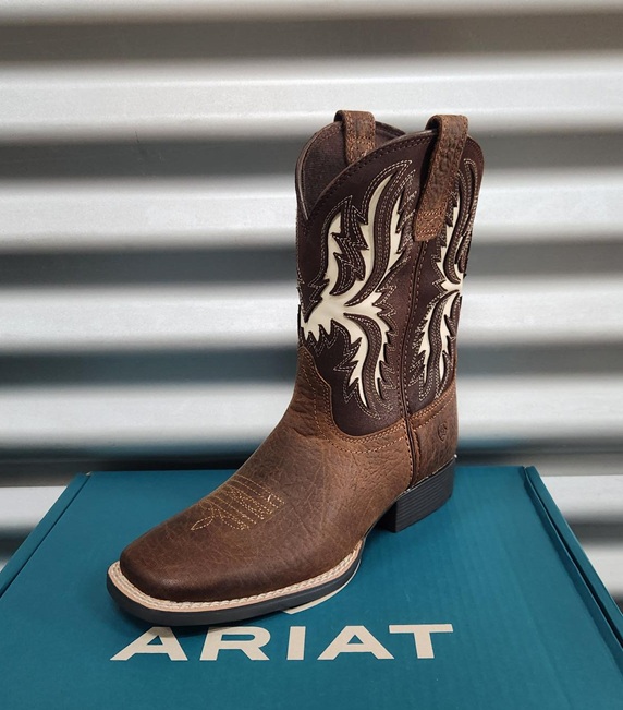 Ariat Kids Driftwood WST Boot - Earth/Royal Chocolate - Image 2