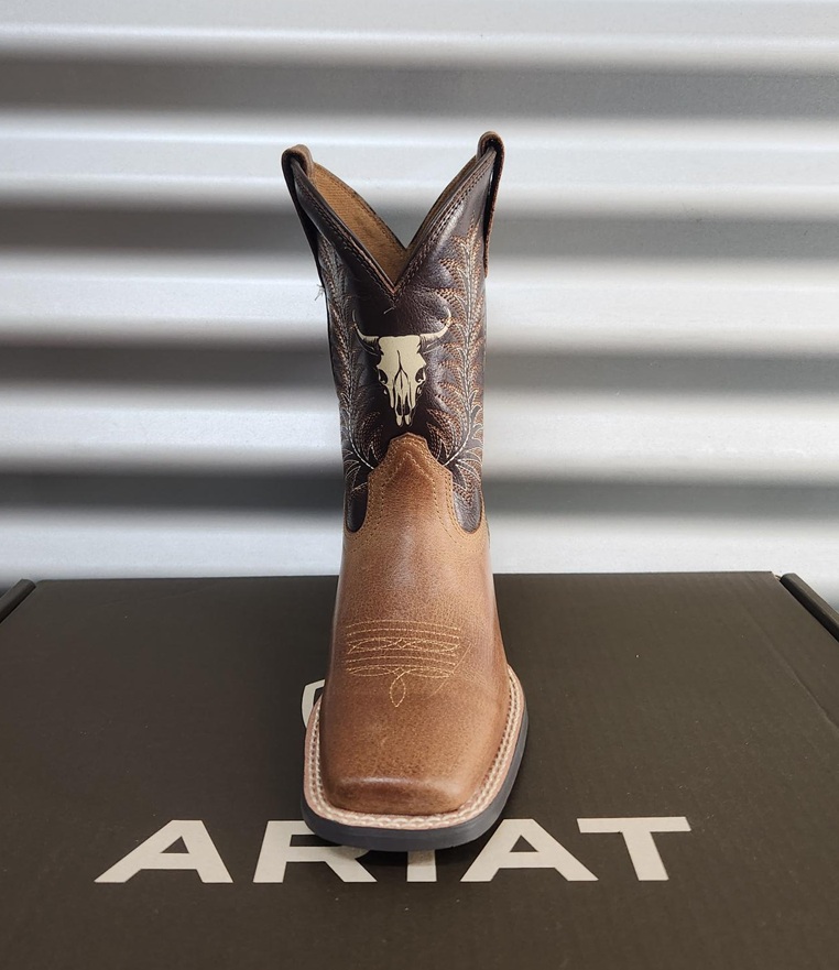 Ariat Youths Stampede Boots - Desert Brown/Thunder Brown - Image 2