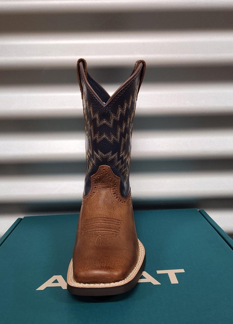 Ariat Kids Tycoon Boots - Brazen Brown/Arizona Sky - Image 3