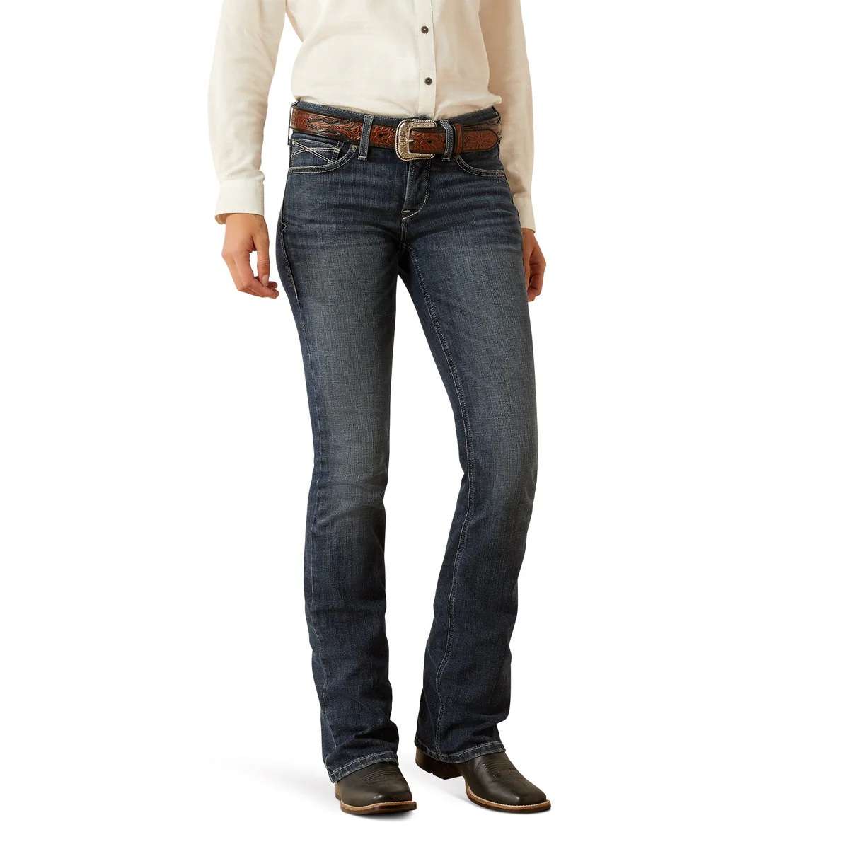 Ariat Ladies Perfect Rise Boot Cut Jeans - Esti Missouri - Image 2