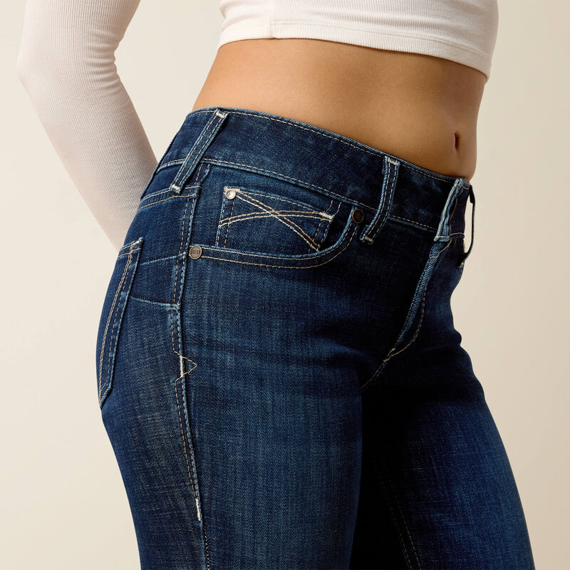 Ariat Ladies Perfect Rise Boot Cut Jeans - Celia Salinas - Image 3