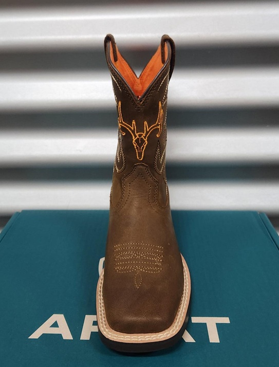 Ariat Youths Deer Ridge Boots - Distressed Brown - Image 3