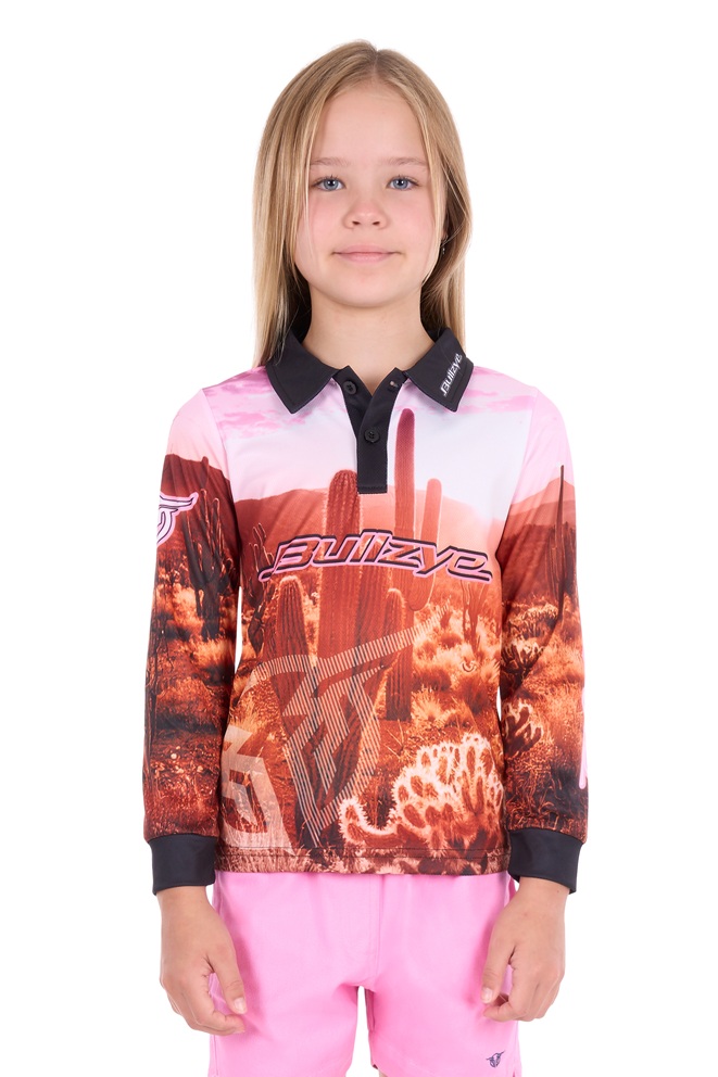 Bullzye Girls Cactus Fishing Shirt - Image 2