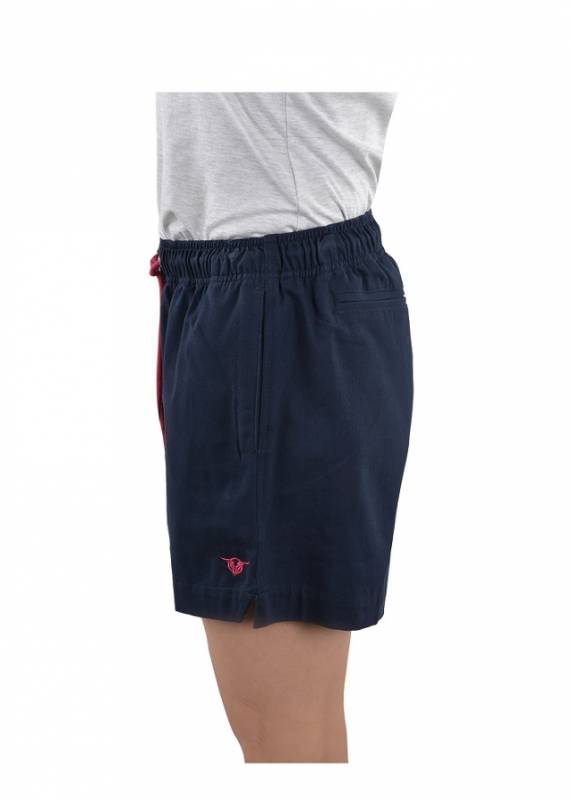 Bullzye Ladies Bec Rugger Shorts - Navy - Image 2