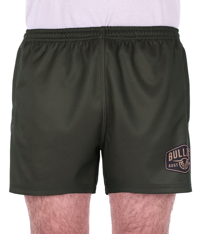 Bullzye Mens Urie Sports Shorts - Military