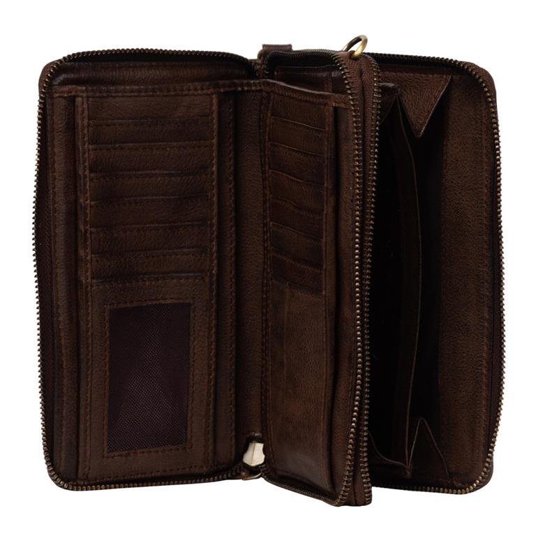 Design Edge Woven Leather Phone Wallet Bag - Ardee - Image 3