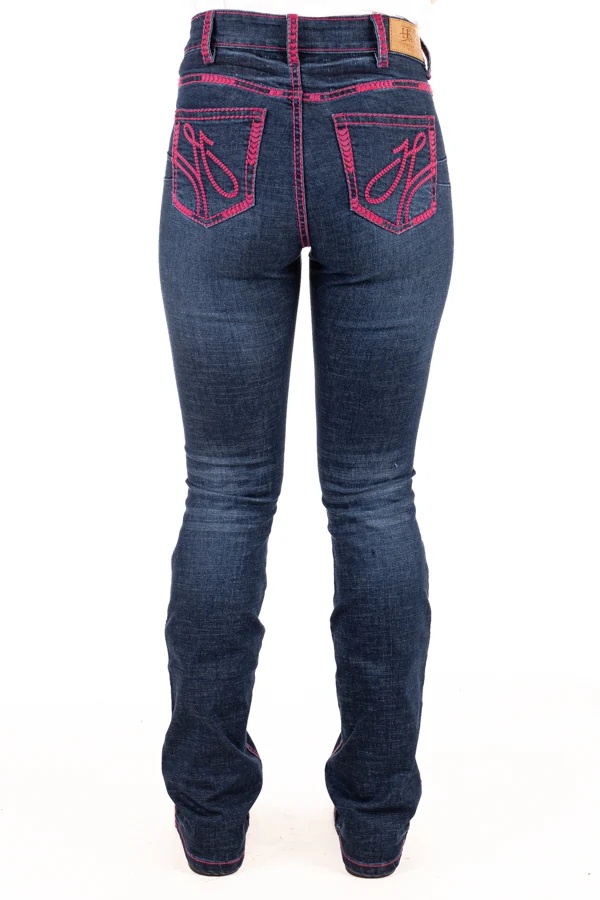 Hitchely & Harrow Ultra High Rise Jeans - Pink Stitch - Image 4
