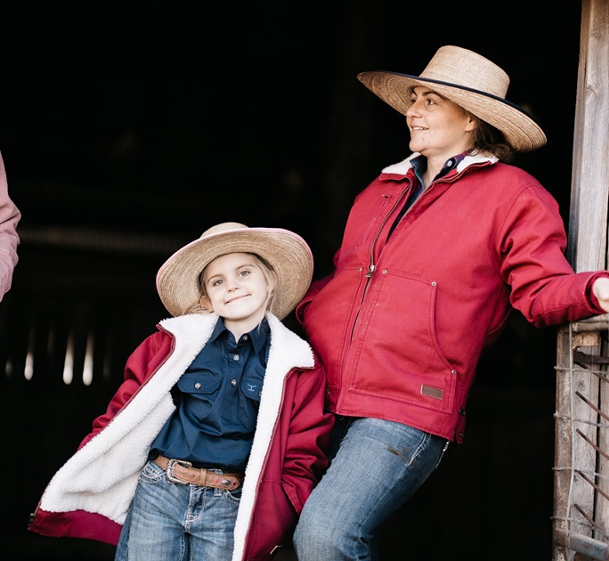 Just Country Ladies Diamantina Sherpa Jacket - Very Berry - Image 2