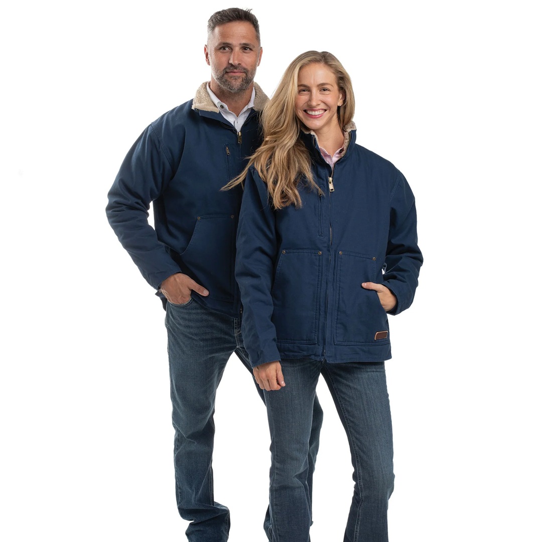 Just Country Adult Diamantina Sherpa Jacket - Navy - Image 2