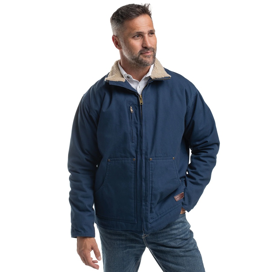 Just Country Adult Diamantina Sherpa Jacket - Navy - Image 4
