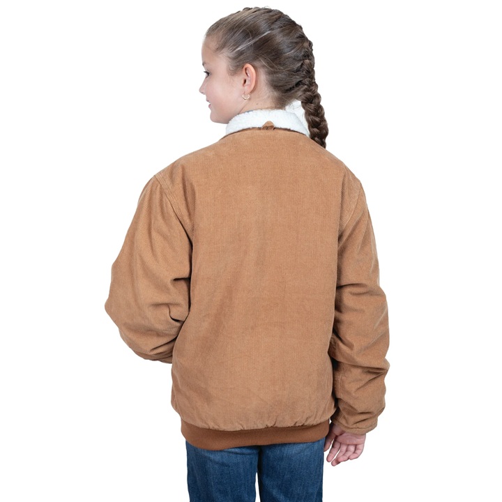 Just Country Kids Diamantina Sherpa Corduroy Jacket - Caramel - Image 2
