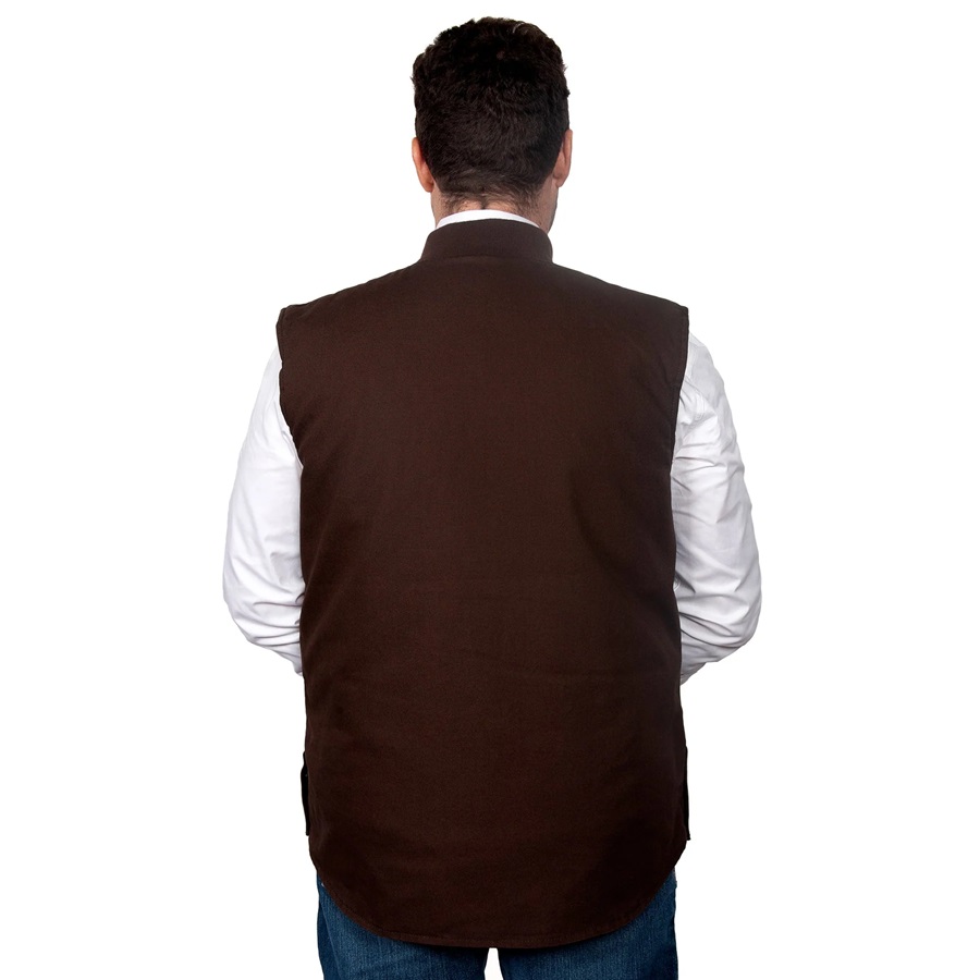 Just Country Mens Diamantina Vest - Chocolate - Image 2