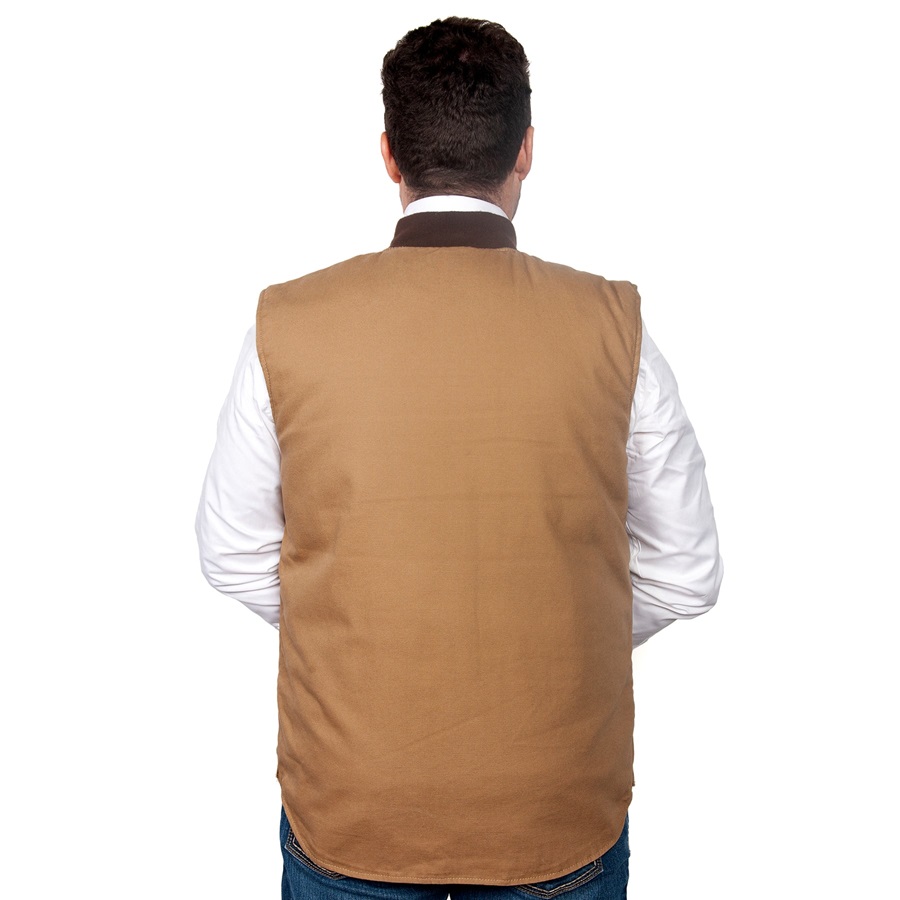 Just Country Mens Diamantina Vest - Khaki - Image 2