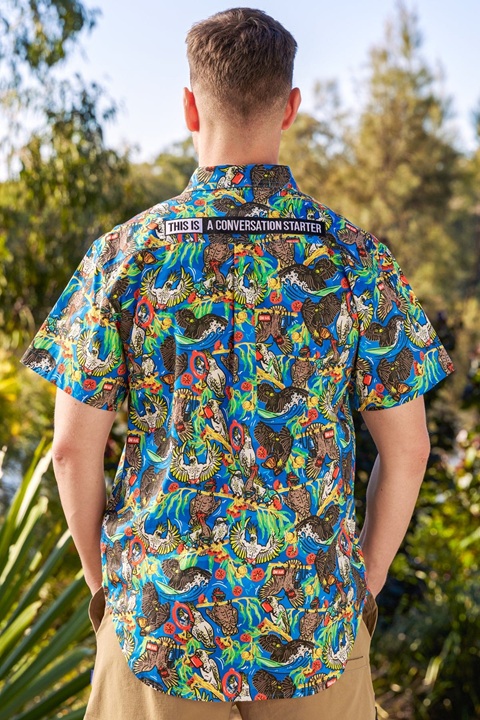 TradeMutt Mens Short Sleeve Workshirt - Flock Around & Find Out - Image 2