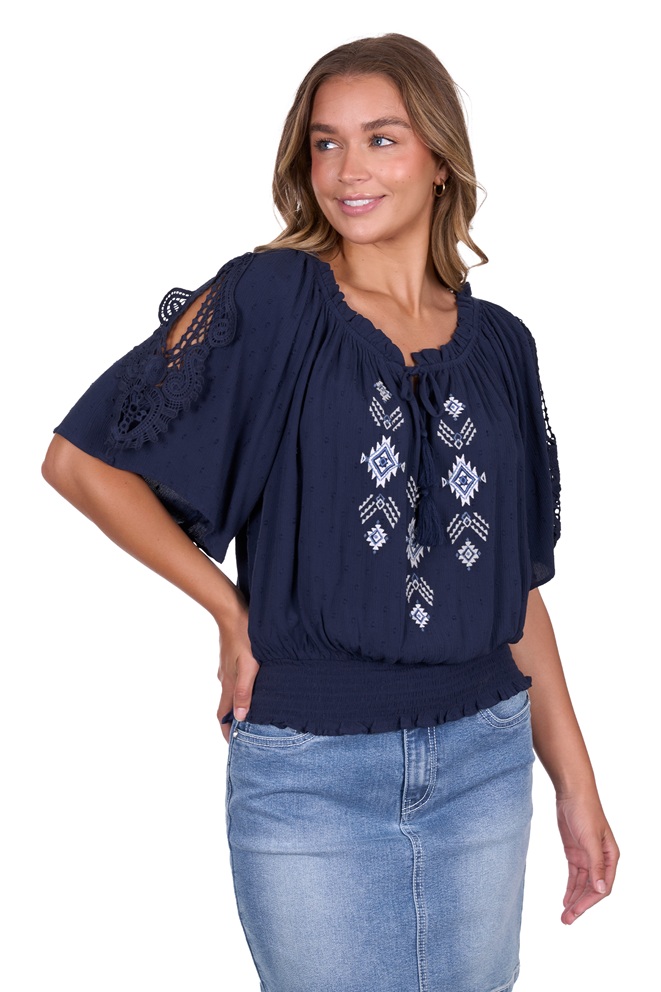 Pure Western Ladies Deanne Blouse - Image 2