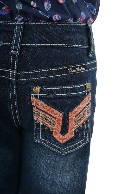 Pure Western Girls Aztec Boot Cut Jeans - Image 3