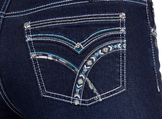 Pure Western Ladies Oda Straight Leg Jeans - 32" - Image 3