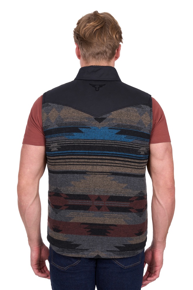 Pure Western Mens Trevor Reversible Vest - Image 4