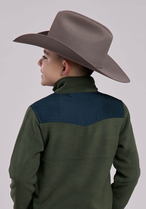 Roper Boys Pullover Jumper - Green - Image 2