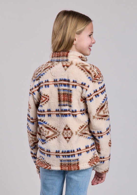 Roper Girls Pullover Jumper - Brown - Image 2