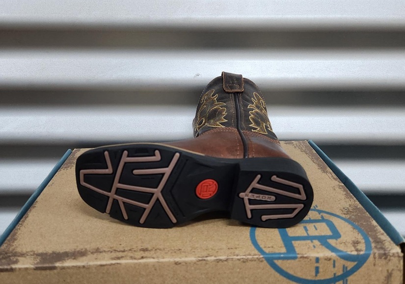 Roper Kids Gabriel Boots - Tan/Chocolate - Image 3