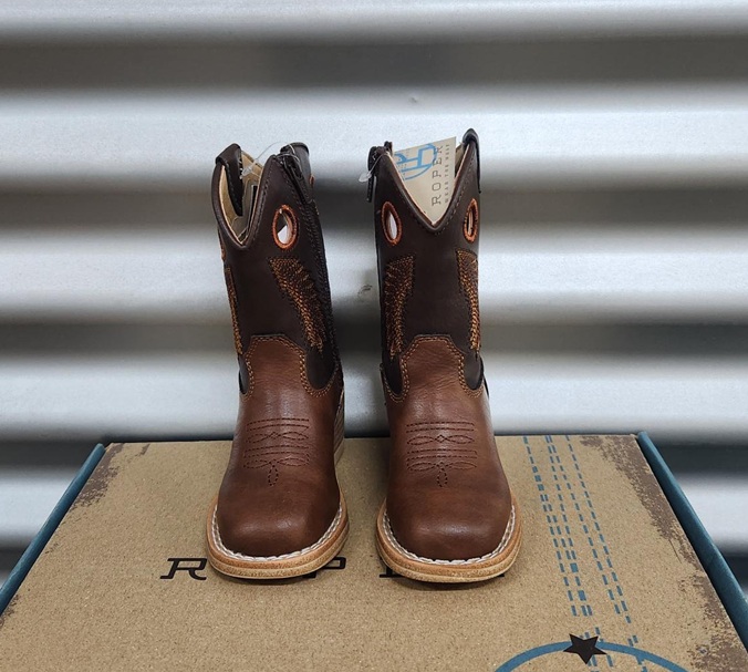 Roper Tots Walker Boots - Brown/Chocolate - Image 2