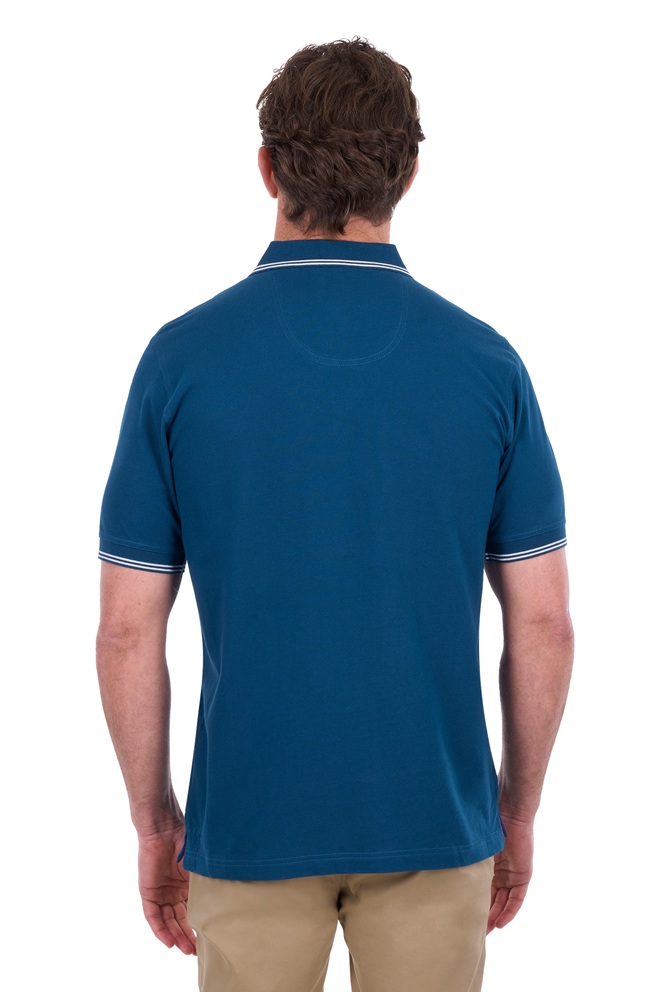 Thomas Cook Mens Henry Tailored Polo - Petrol - Image 2