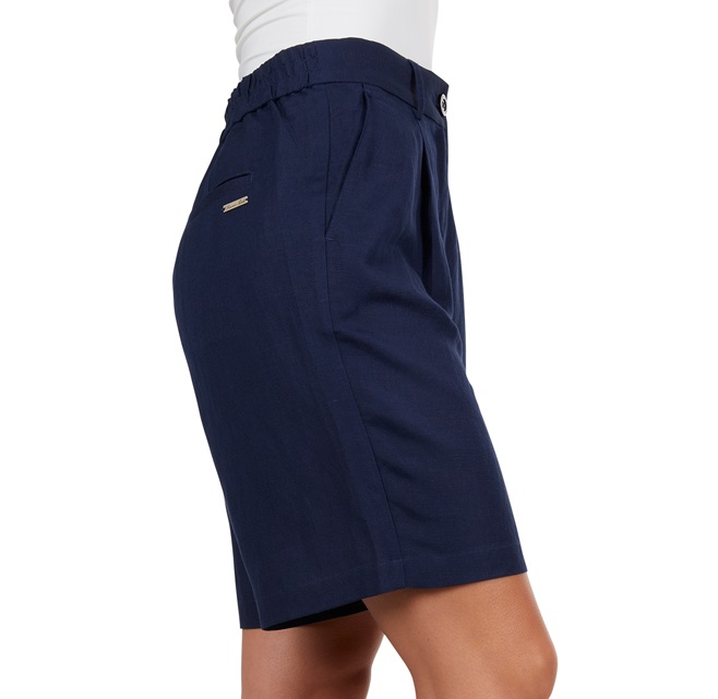 Thomas Cook Ladies Isabel Linen Short - Navy - Image 2