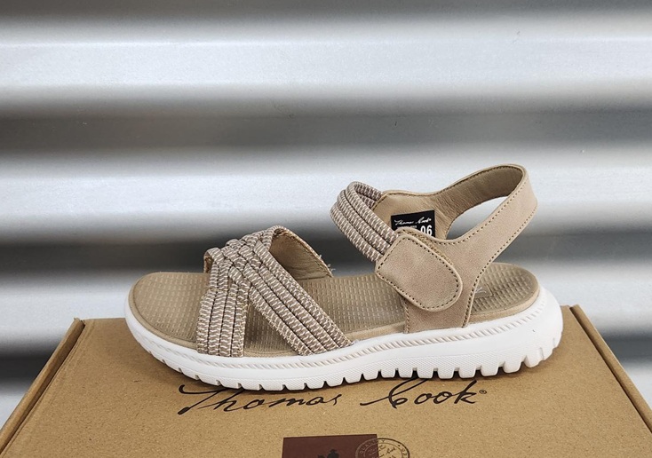 Thomas Cook Ladies Belle Comfort Sandal - Beige - Image 2