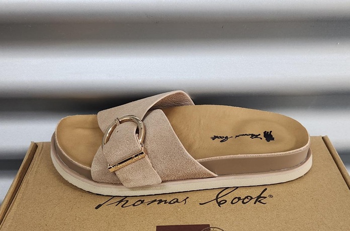 Thomas Cook Ladies Bronte Buckle Sandal - Taupe - Image 2