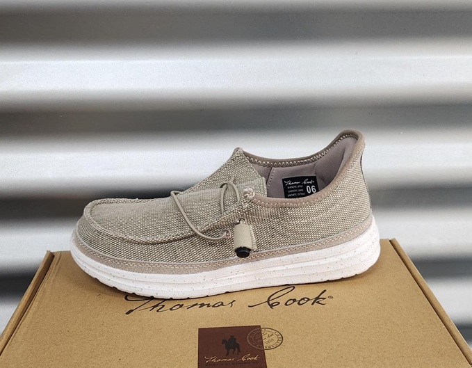 Thomas Cook Ladies Sandy Comfort Shoe - Khaki - Image 2