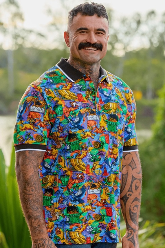 TradeMutt Cotton Polo - Backyard Blitz - Image 2
