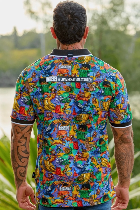 TradeMutt Cotton Polo - Backyard Blitz - Image 3