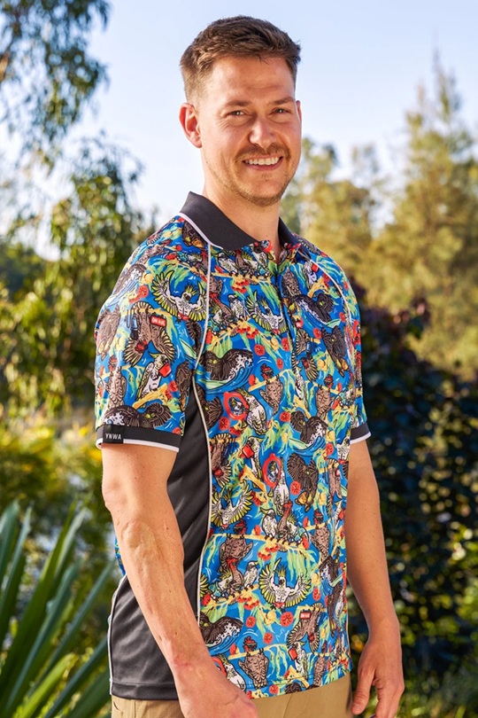 TradeMutt Mens Polo - Flock Around & Find Out - Image 2