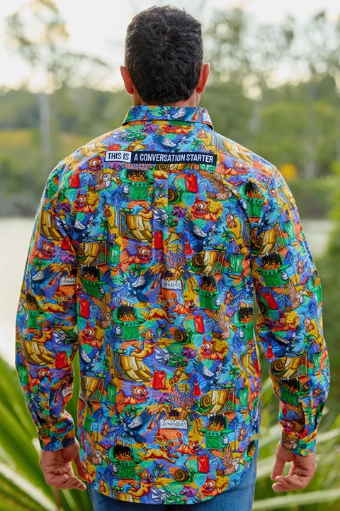 TradeMutt 1/2 Button Work Shirt - Backyard Blitz - Image 3