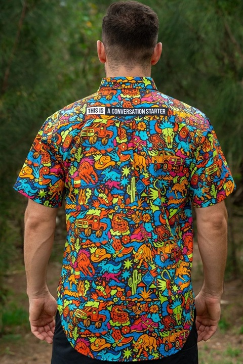 TradeMutt Mens Short Sleeve Shirt - Shindig Shenanagans - Image 2
