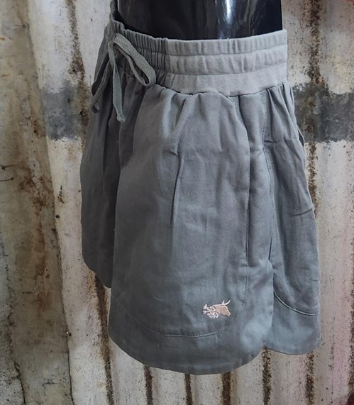 Tusik Flat Ya Mum's Ruggers - Grey/Pastel Pink Embroidery - Image 2