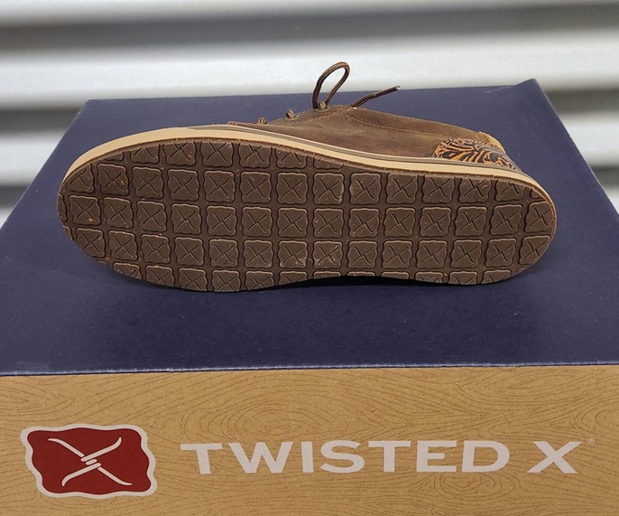 Twisted X Ladies Leather Loper Lace Up Moc - Pecan - Image 2