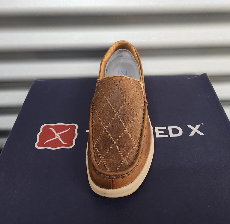 Twisted X Mens Ultra Cell Slip On Moc - Rust Brown - Image 2