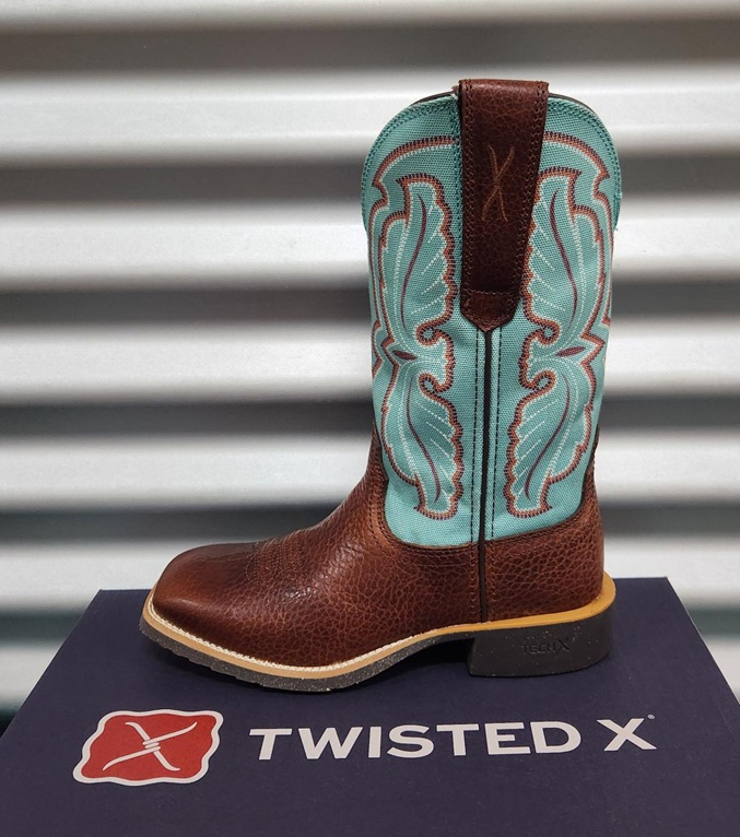 Twisted X Ladies Tech X2 Boots - Hickory/Seafoam - Image 2