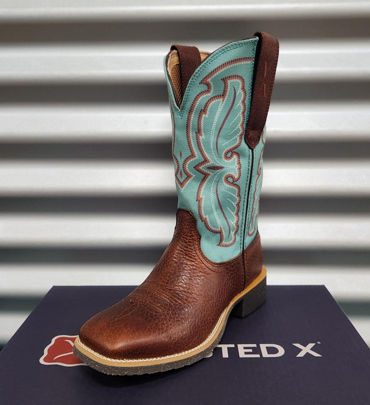 Twisted X Ladies Tech X2 Boots - Hickory/Seafoam - Image 3