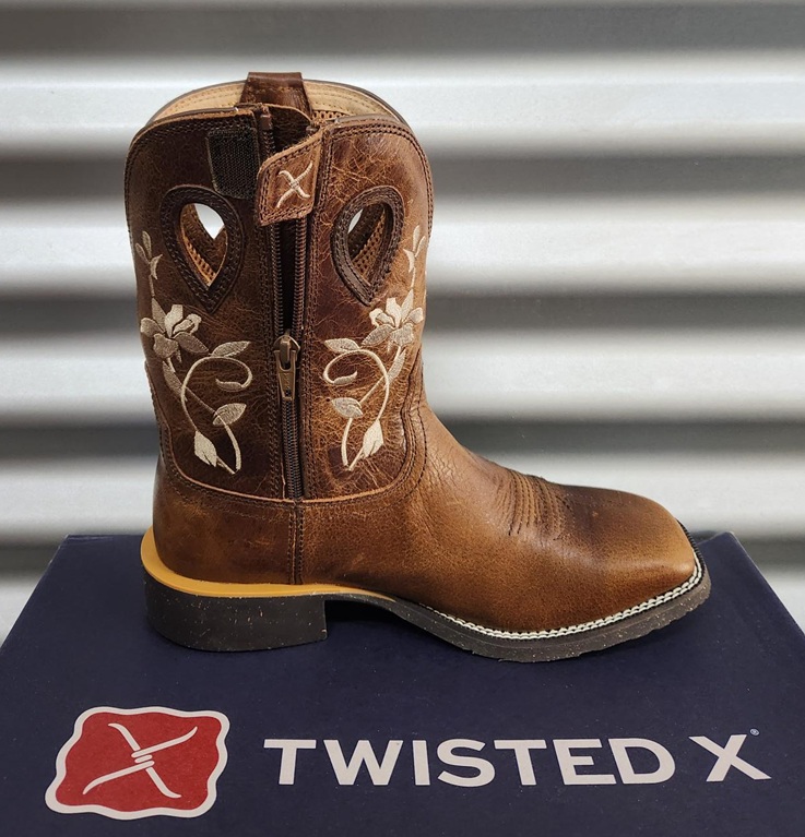 Twisted X Ladies 9" Tech X2 Zip Boots - Oiled Bomber - Image 2
