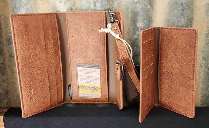 Wrangler Cow Print Wallet - Dark Tan - Image 4