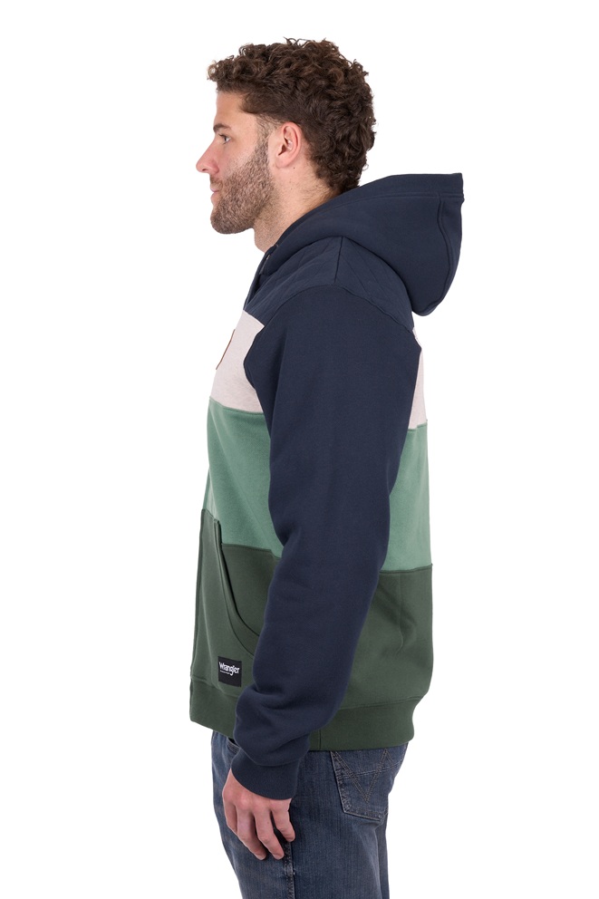 Wrangler Mens Dwayne Zip Up Hoodie - Image 3