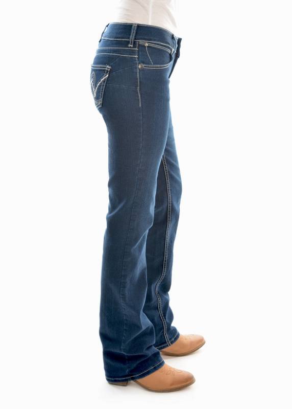 Wrangler Ladies Mae Jeans - Carolina Breakaway - Image 3