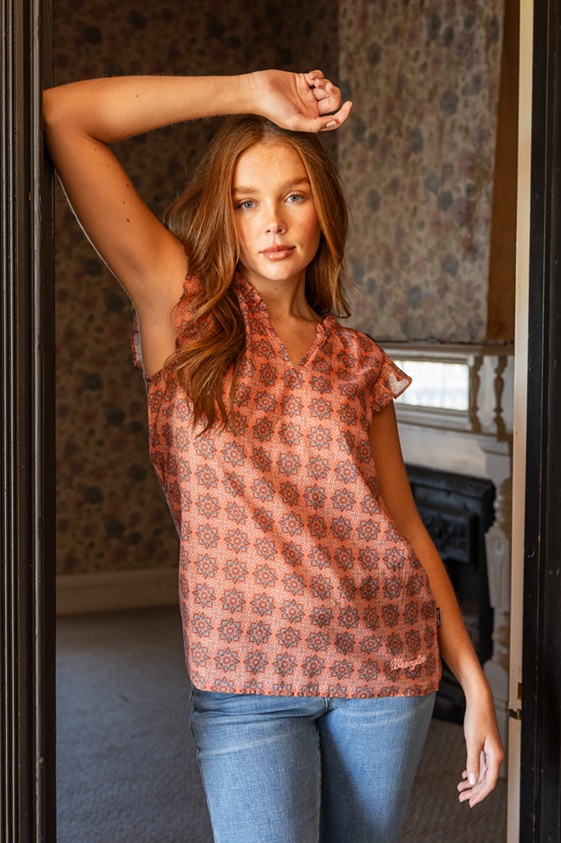 wrangler ladies miranda blouse
